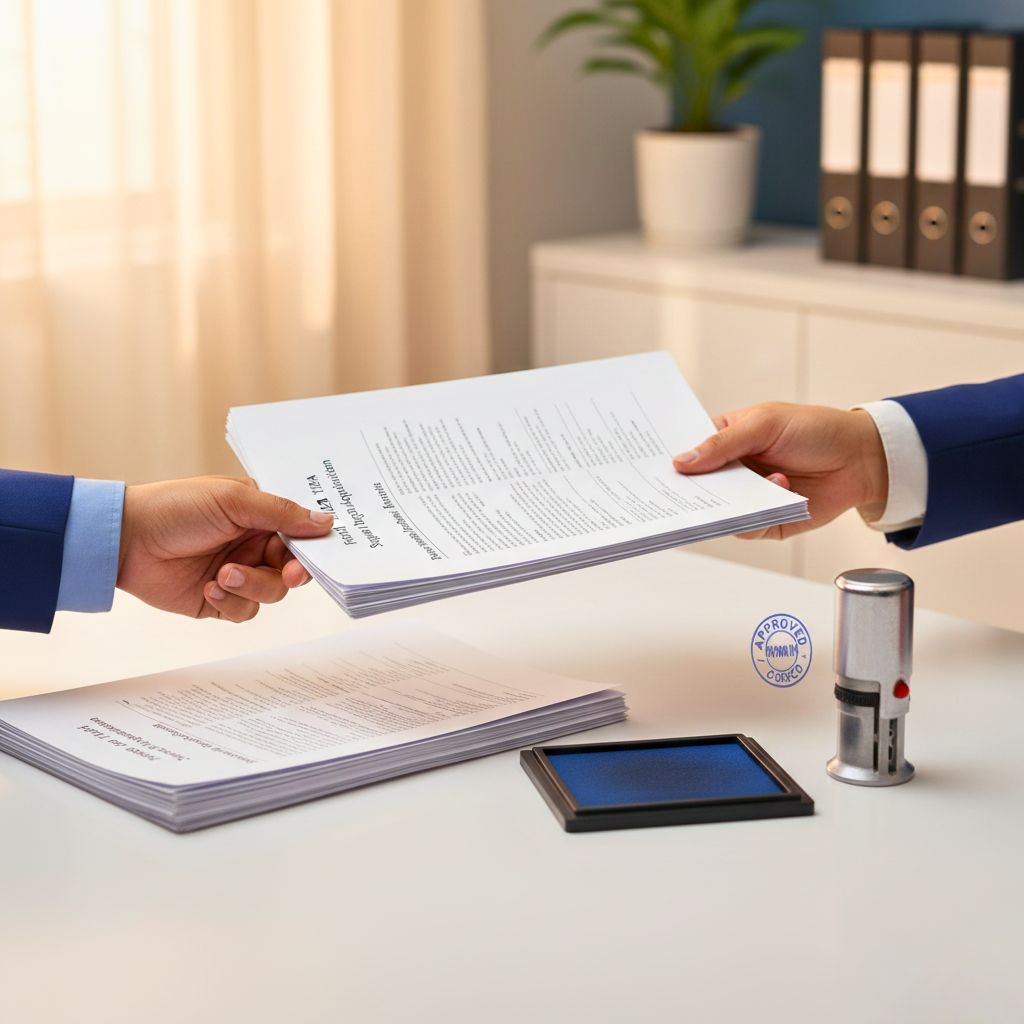 Document submission and approval