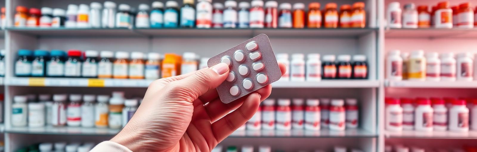 Pharmacy shelves